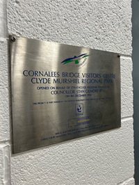 Greenock Cut Visitor Centre 30th anniversary original plaque